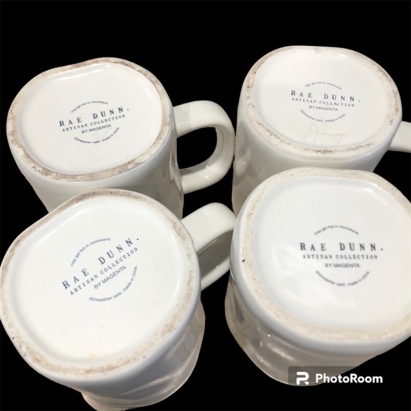 Rae Dunn Artisan Collection of 4 Mugs Wifey, Wisdom, Bae, Bridesmaid - Picture 2 of 3